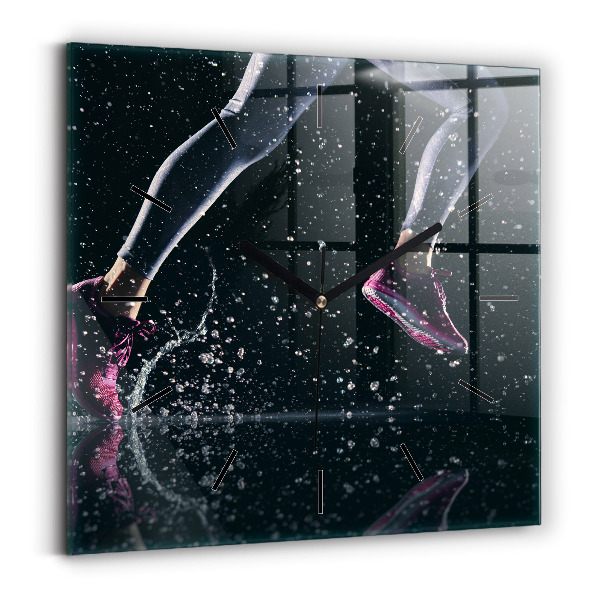 Reloj cuadrado Vida sana y correr