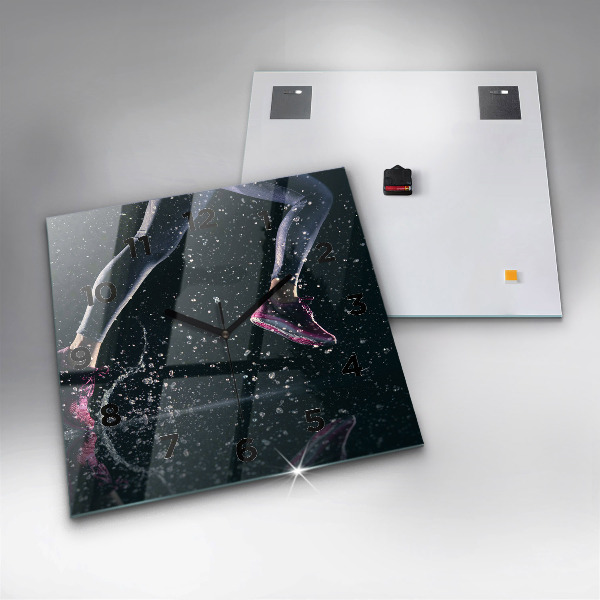 Reloj cuadrado Vida sana y correr