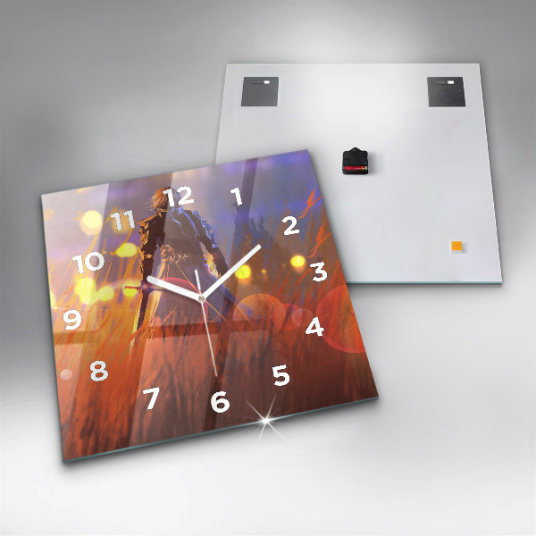 Reloj cuadrado Caballero con espada