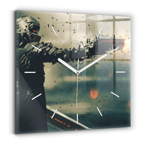 Reloj de pared cuadrado Juego de arma letal