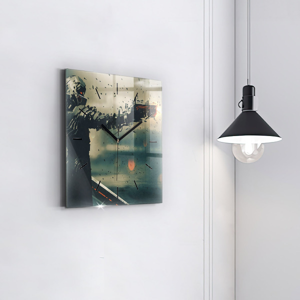 Reloj de pared cuadrado Juego de arma letal