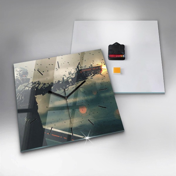 Reloj de pared cuadrado Juego de arma letal