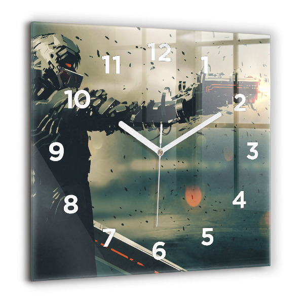 Reloj de pared cuadrado Juego de arma letal