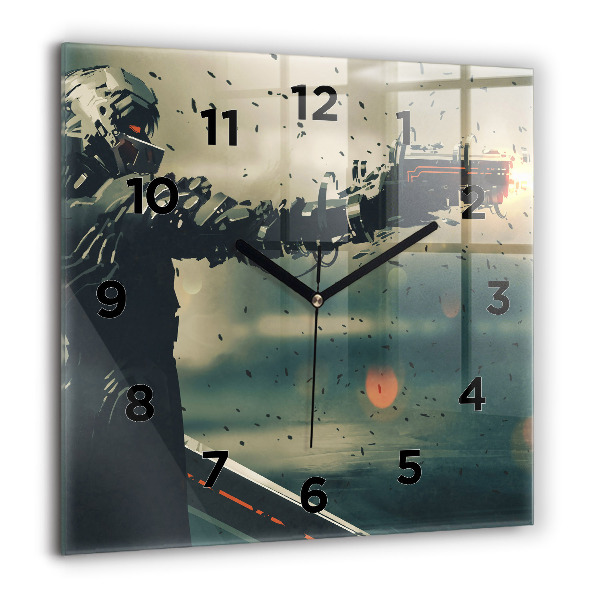 Reloj de pared cuadrado Juego de arma letal