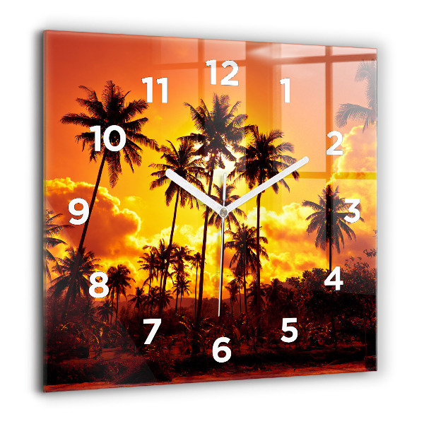 Reloj de pared cuadrado Tailandia Playa de Klong Prao