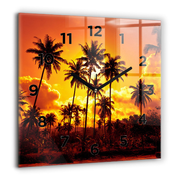 Reloj de pared cuadrado Tailandia Playa de Klong Prao