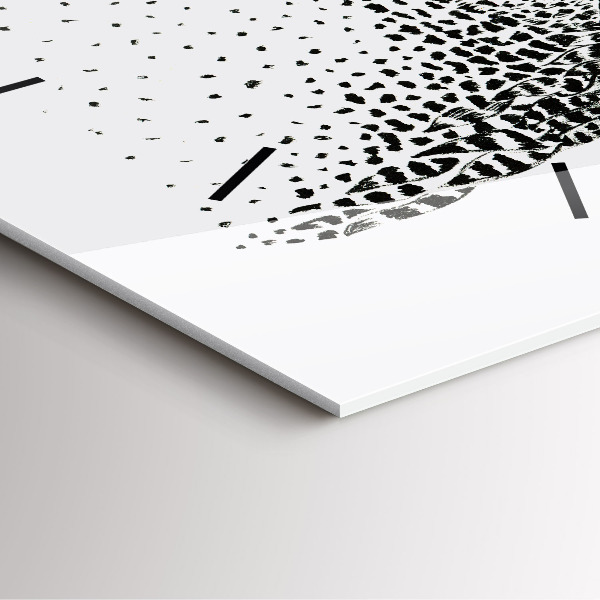 Reloj cuadrado Búho dibujado con gafas