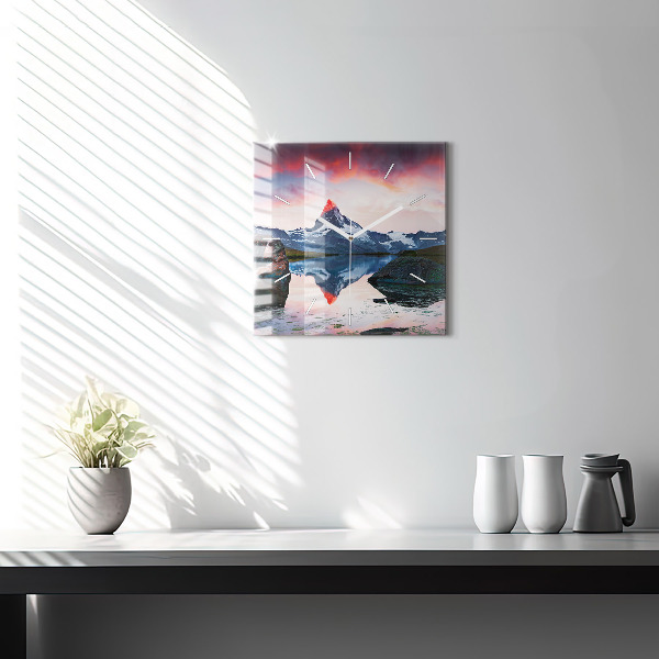 Reloj cuadrado Lago Stellisee Matterhorn