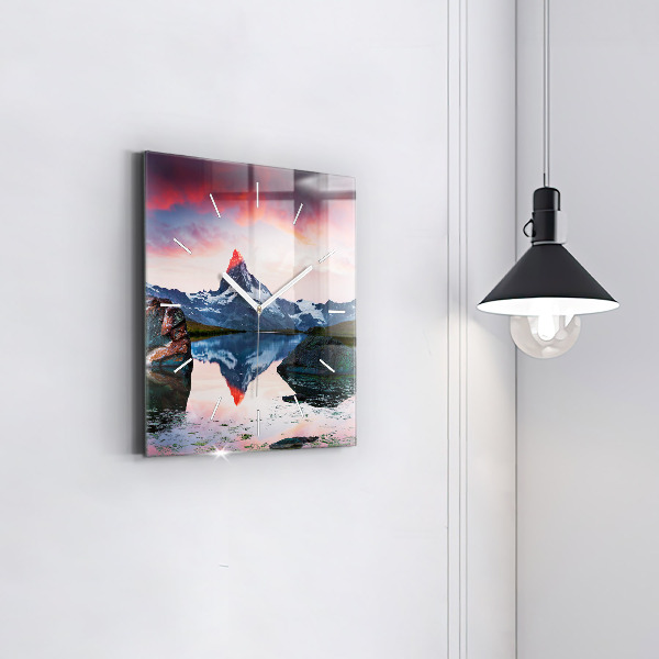 Reloj cuadrado Lago Stellisee Matterhorn