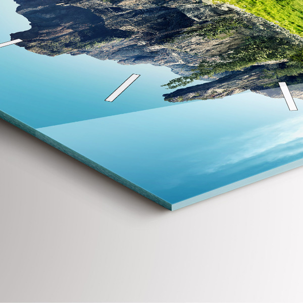 Reloj de pared cuadrado Isla voladora