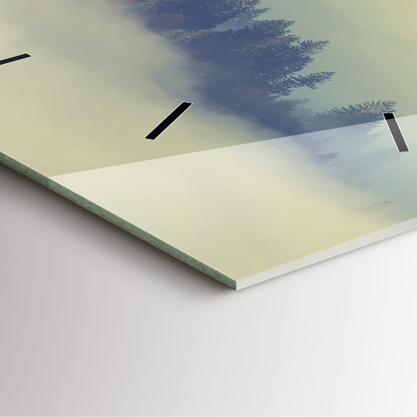 Reloj cuadrado Bosque brumoso Águila