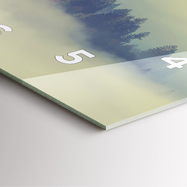 Reloj cuadrado Bosque brumoso Águila