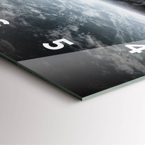 Reloj de pared cuadrado Cosmos Planetas