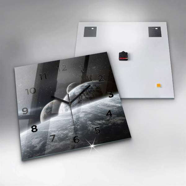 Reloj de pared cuadrado Cosmos Planetas