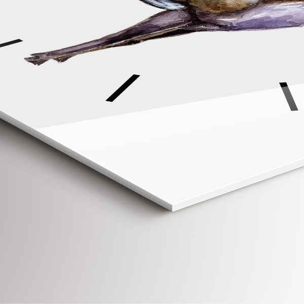 Reloj de pared cuadrado Ciervo rey de la naturaleza