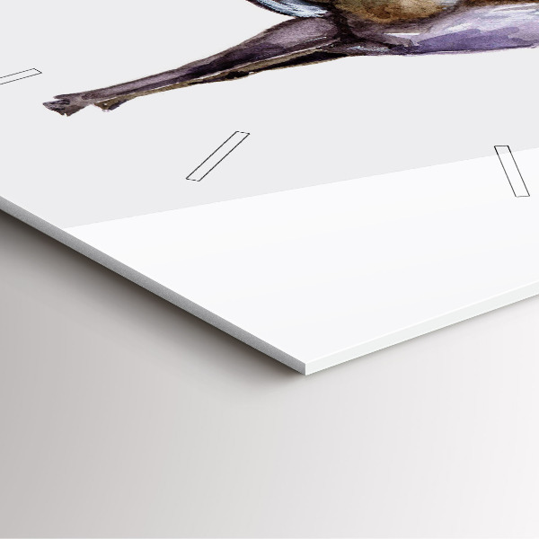 Reloj de pared cuadrado Ciervo rey de la naturaleza