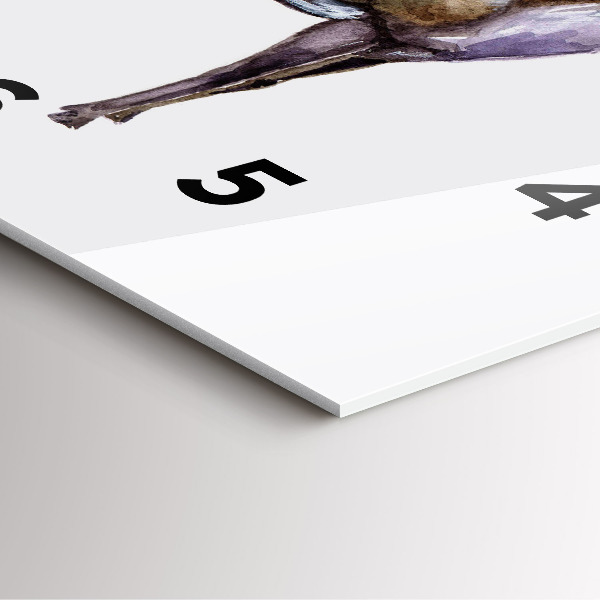 Reloj de pared cuadrado Ciervo rey de la naturaleza