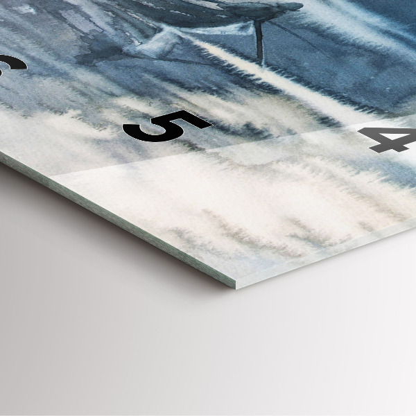 Reloj cuadrado Pescador en un lago