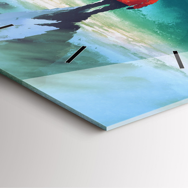 Reloj cuadrado Hombre en la luna