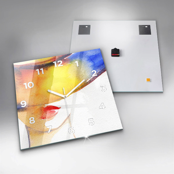 Reloj cuadrado Mujer con sombrero