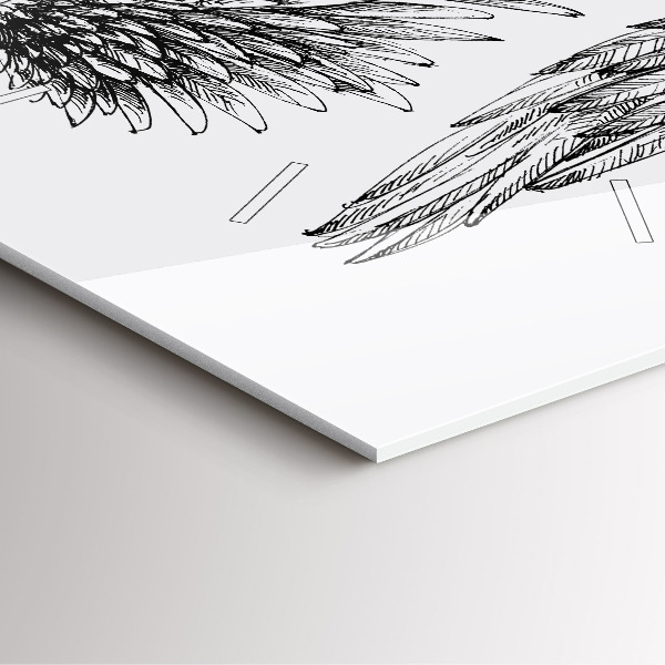 Reloj de pared cuadrado Alas de ángel