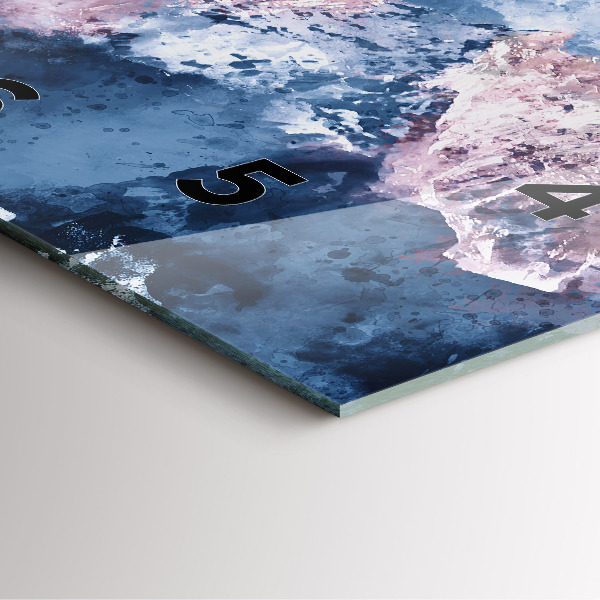 Reloj de pared cuadrado Montañas abstractas