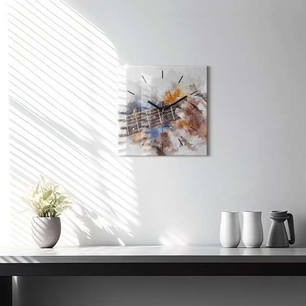 Reloj cuadrado Guitarra