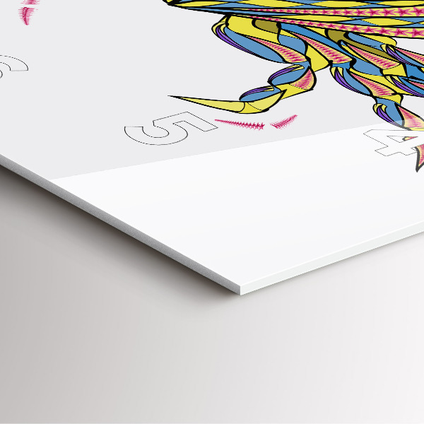 Reloj cuadrado Cangrejo étnico