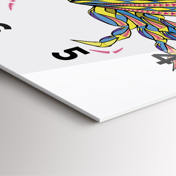 Reloj cuadrado Cangrejo étnico