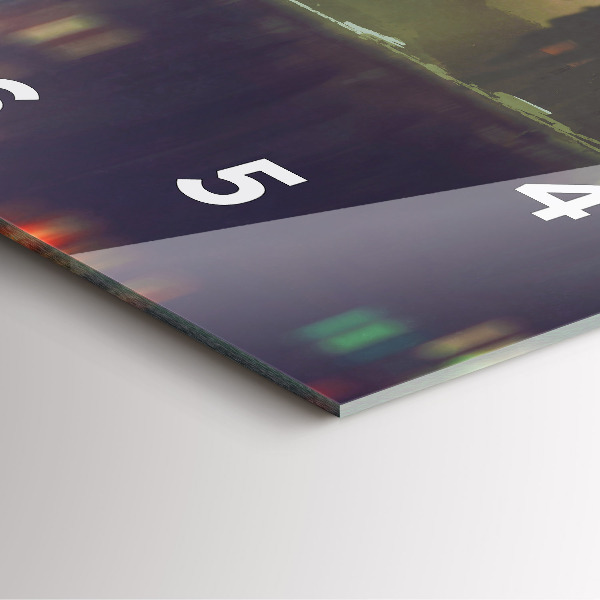 Reloj cuadrado Gente con paraguas