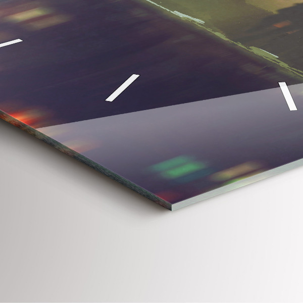 Reloj cuadrado Gente con paraguas