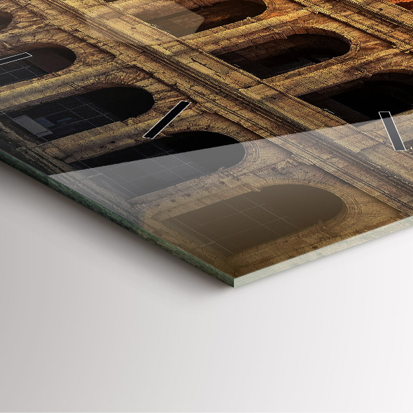 Reloj de pared cuadrado Coliseo romano