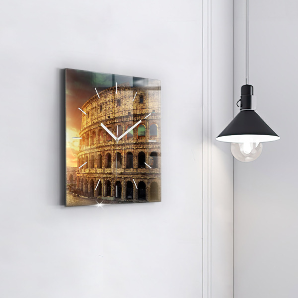 Reloj de pared cuadrado Coliseo romano