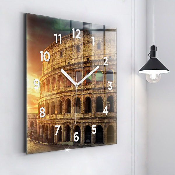 Reloj de pared cuadrado Coliseo romano