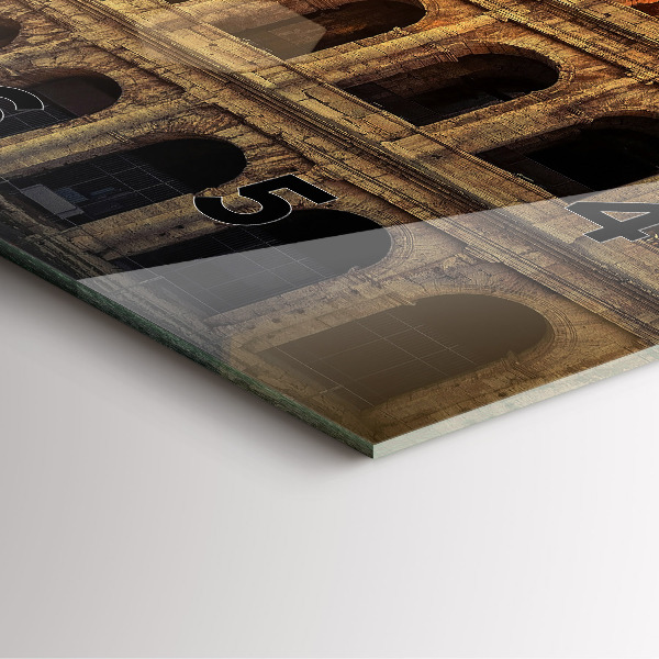 Reloj de pared cuadrado Coliseo romano