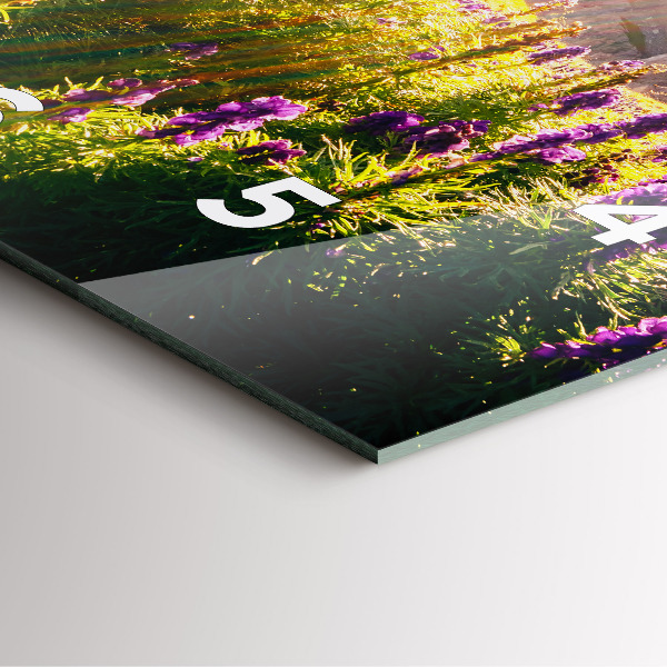 Reloj cuadrado Pradera de lavanda