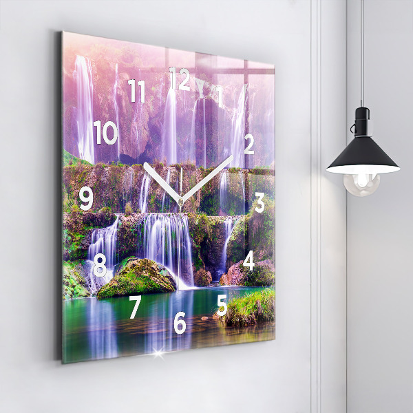 Reloj de pared cuadrado Cascada Jiulong China