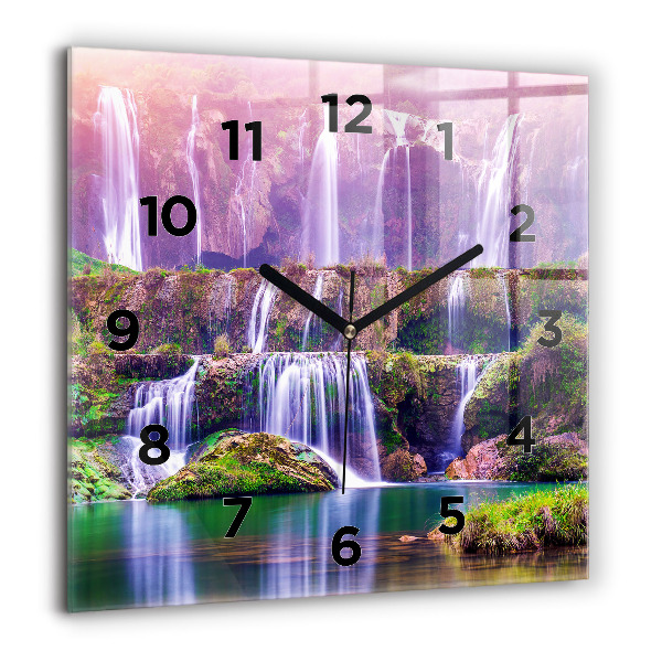 Reloj de pared cuadrado Cascada Jiulong China
