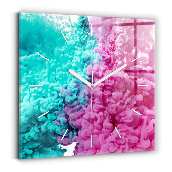 Reloj cuadrado Arte moderno - manchas