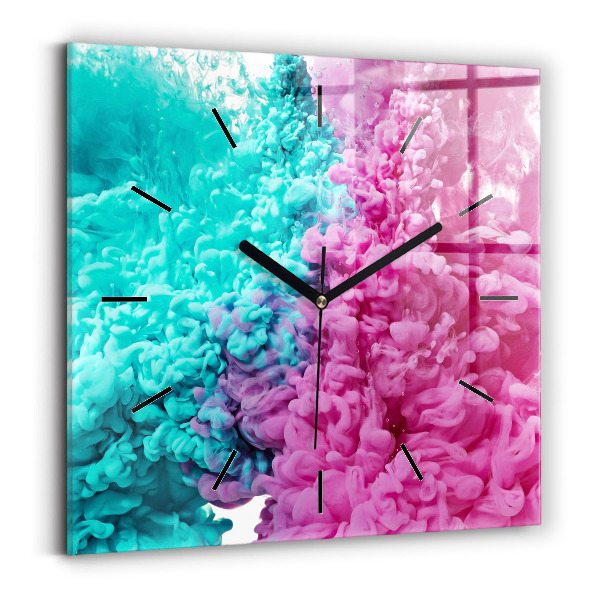 Reloj cuadrado Arte moderno - manchas