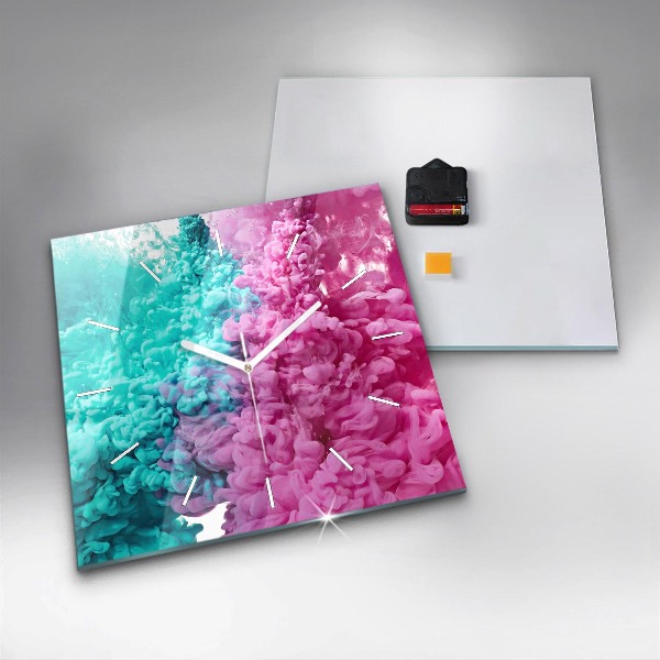 Reloj cuadrado Arte moderno - manchas