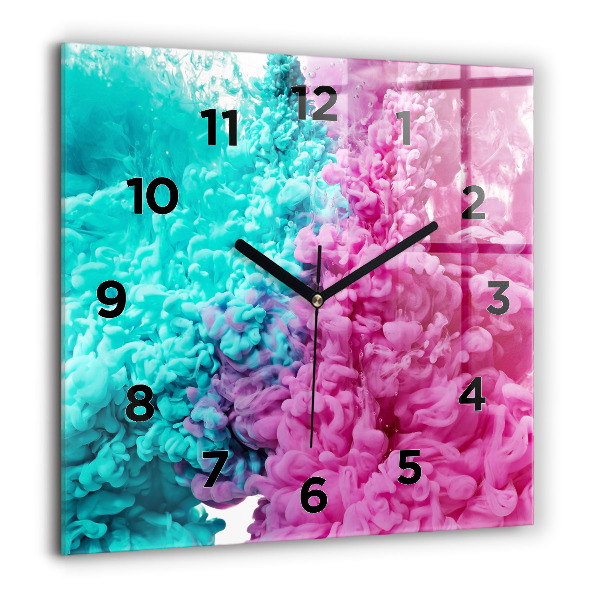 Reloj cuadrado Arte moderno - manchas