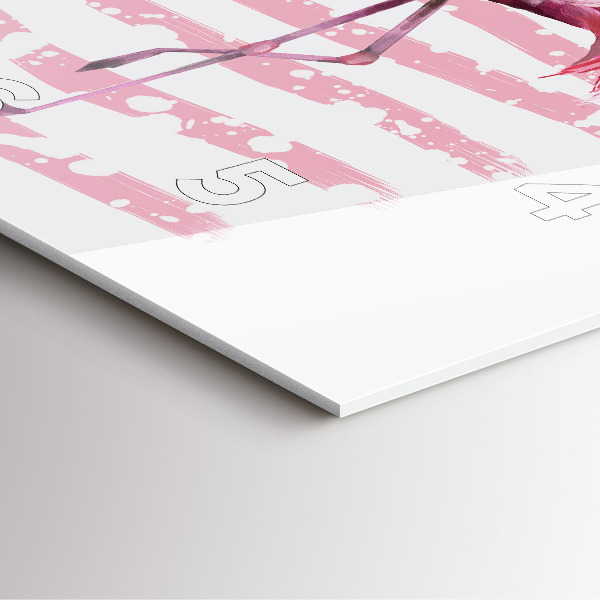 Reloj cuadrado Gráfico de flamenco