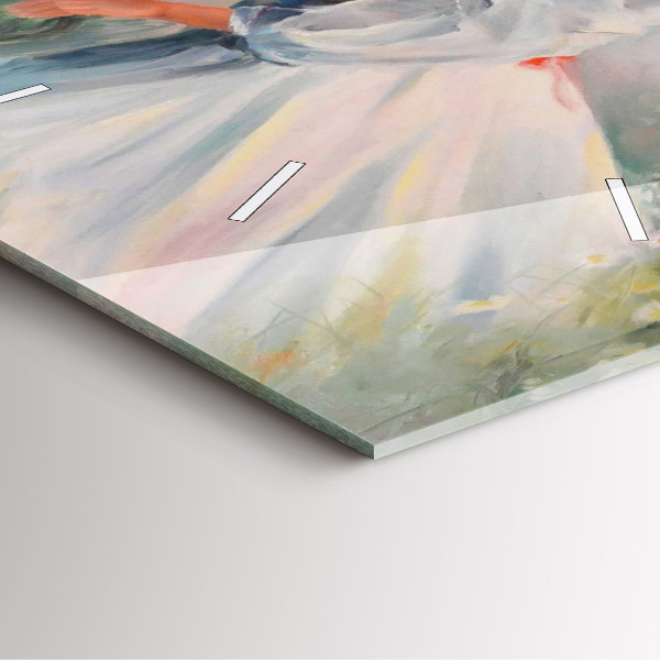 Reloj cuadrado Hermosa mujer con un caballo