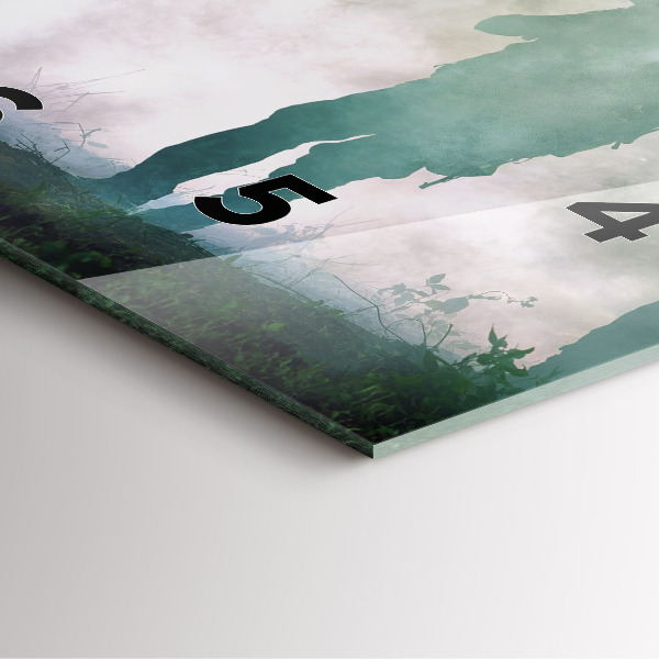 Reloj de pared cuadrado Soldados en un bosque