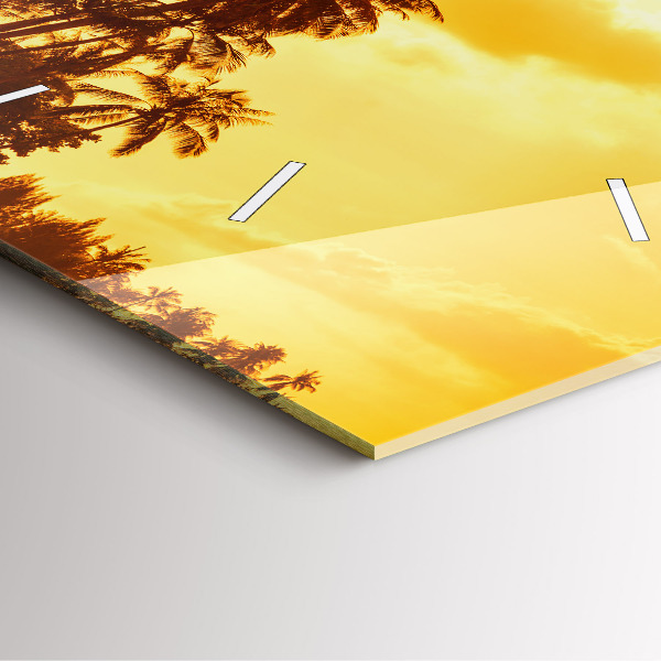 Reloj cuadrado Palmeras soleadas