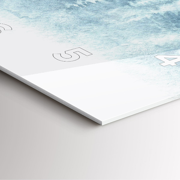 Reloj de pared cuadrado Bosque invernal