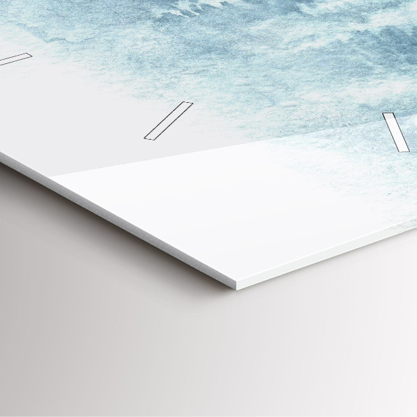 Reloj de pared cuadrado Bosque invernal