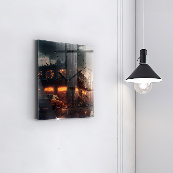 Reloj cuadrado Edificio apocalíptico