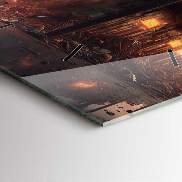 Reloj cuadrado Edificio apocalíptico